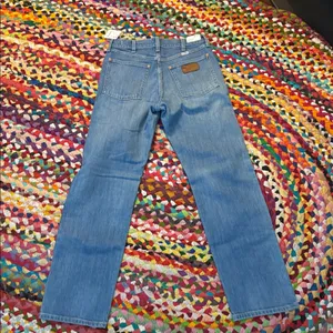 NWT Wrangler Baby Blue Sunset Classic Straight 651 Western Rodeo Denim Jeans thumbnail 3