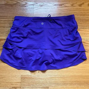 Athleta swagger tiered ruffle skort in purple size large thumbnail 2