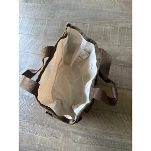Thirty-One Mini Organizer Tote‎ 5-pocket organizer Brown White Polka Dot thumbnail 3
