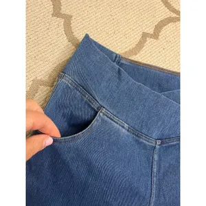 Halara Flex High Waisted Crossover Pocket Washed Flare Jeans Size Medium thumbnail 10