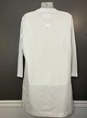 Angelica Lab Coat Mens 34 Large White Long Sleeve 3 Pocket Medical Jacket Unisex thumbnail 3