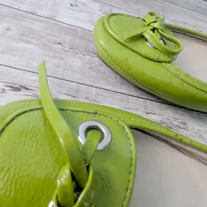 Michael Kors Flats - Green Flats Size 6.5 M - Leather Upper - Cosmetic Issues thumbnail 9