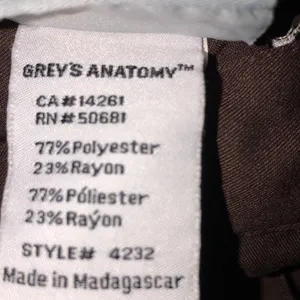 Grey’s Anatomy size xsmall brown nurses/LPN/RN medical scrub pants thumbnail 5