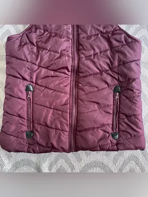 INDIGO SAINTS Women’s Plum Purple Puffer Vest Small thumbnail 3