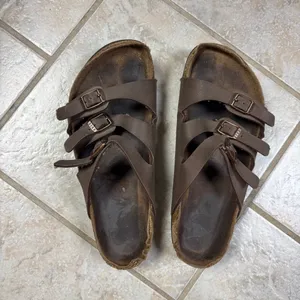Birkenstock Dark Brown Triple-Strap Sandals thumbnail 4