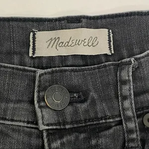Madewell 9" High Riser Skinny Jeans Black Wash Denim Stretch Women’s Size 25 thumbnail 6