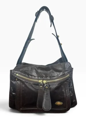 Chloé Bay Shoulder Bag Vintage Medium Brown Leather Gold Hardware Italy Classic thumbnail 1