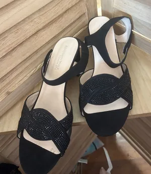 Benjamin Walk Black Crisscross Dressy Sandals 8W thumbnail 1