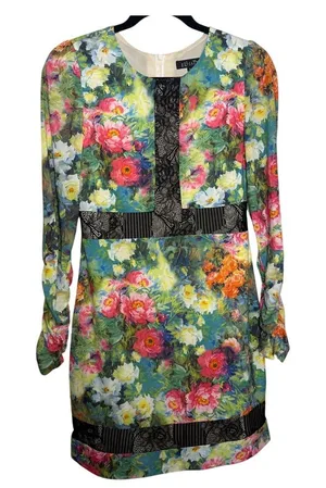 Elliatt Garden Floral Mini Dress Women’s Sz. S thumbnail 1