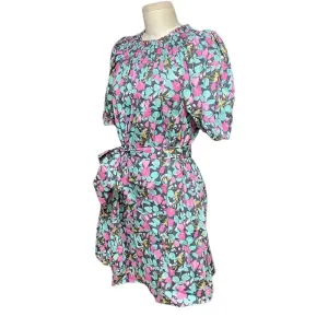 Roller‎ Rabbit Manusa Ainsley Mini Dress Black Floral Print Size Medium thumbnail 6