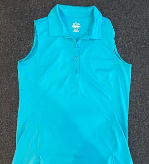 Teal Golf shirt sleeveless Size XS thumbnail 1