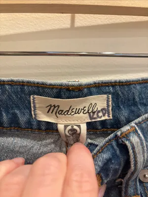 Madewell Jeans Mid-Rise 90’s Straight Light Wash Size 25 thumbnail 4
