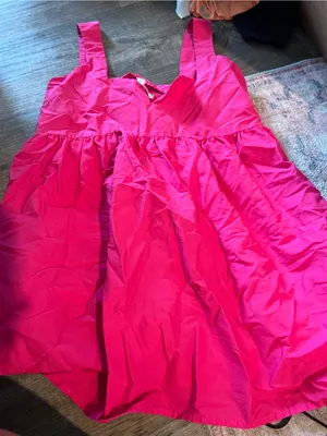 Daily Practice Hot Pink Babydoll Mini Dress Sleeveless Summer thumbnail 10