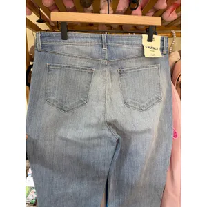 L'AGENCE Harlem‎ Frayed Skinny Jeans Tahoe Blue Size 32 2655BEK thumbnail 9