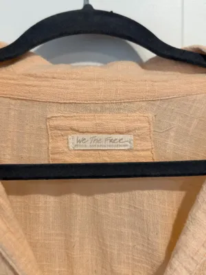 Linen Free People Button Up thumbnail 6
