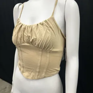 Hollister Tan Bustier Camisole‎ Top S Corset Summer Feminine thumbnail 2