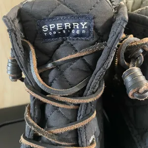 Women's Sperry Top Sider Saltwater Duck Boots Size 6 STS94063 blue Quilted thumbnail 2