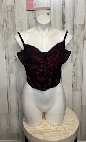 Red and black corset size large thumbnail 1