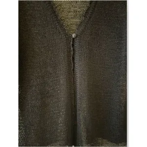 Vtg Sag Harbor Woman’s Cardigan Sz Lg Black Knit 1-Button Closure SS NWT thumbnail 2