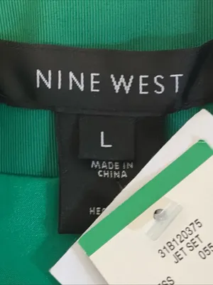 Nine West New!Green Button-Front Women's jacket size L thumbnail 7