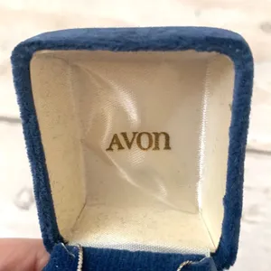 Vintage Avon Teardrop Gemstone Necklace Sterling Silver Chain Womens NEW thumbnail 3