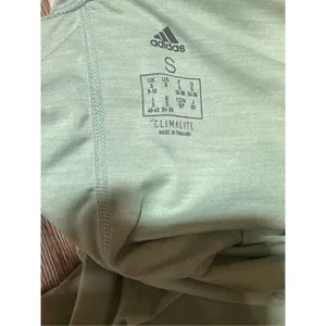adidas women’s light green cross back tank top‎ Sz S thumbnail 3
