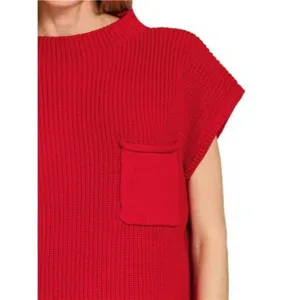 ✨NWT Zenana Mock Neck‎ Short Sleeve Sweater thumbnail 2