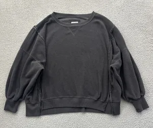 American Eagle Huggable Sweatshirt Charcoal Gray Sherpa Fleece Women's XL thumbnail 1