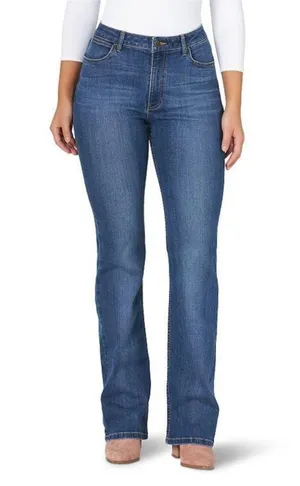 NWT Wrangler High Rise Bold Boot Jeans Sz 5/6 Medium Wash Bootcut thumbnail 1