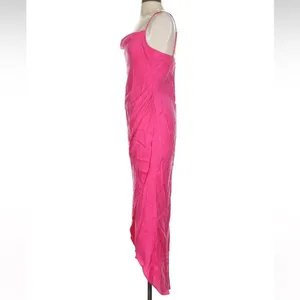 Lovers and Friends Noah Wrap Dress‎ Hot Prink size xS Midi Barbiecore thumbnail 11