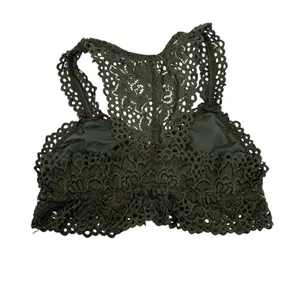 Altard State Bralette‎ Small Green Lace Boho Cottagecore Romantic Trendy thumbnail 3