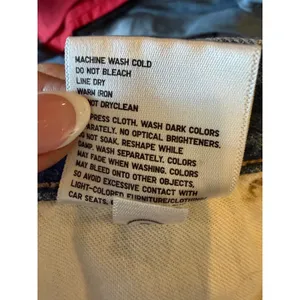 Uniqlo Denim Midi Skirt Women 10 Blue Medium Wash Front Slit Straight Jean thumbnail 11