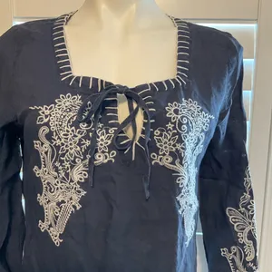 Embroidered Dress Blue Size M thumbnail 2