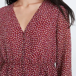 Madewell retro ditsy floral blouse boho button front long sleeve top thumbnail 5