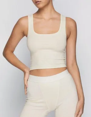 SKIMS Cotton Rib Tank Boxer Set thumbnail 1