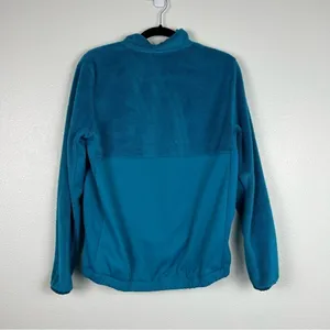 Adidas‎ Womens 1/4 Zip Fleece Pullover Blue Teal Kangaroo Pocket Jacket Size M thumbnail 6