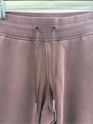 Lululemon warm down cuffed cozy comfortable pelt sweatpants joggers size 8 thumbnail 3