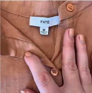 FATE Terracotta Puff Sleeve Top thumbnail 4