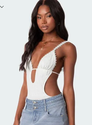 Edikted White Body Suit thumbnail 1