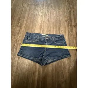 Forever 21 Shorts Womens 28 Blue‎ Dark Wash Denim Jorts Jean Y2K Summer Beach thumbnail 7