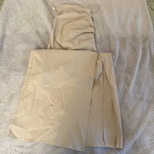 Zara Beige Tie Back Dress thumbnail 3