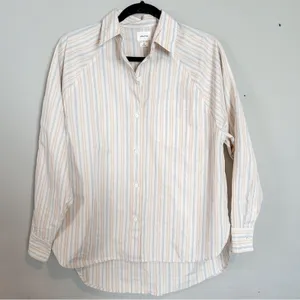 Wilfred x Aritzia Boyfriend Poplin Button Down Shirt XS NEW thumbnail 3