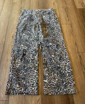 Disclosure cheetah print denim pants Multiple Size 29 thumbnail 1