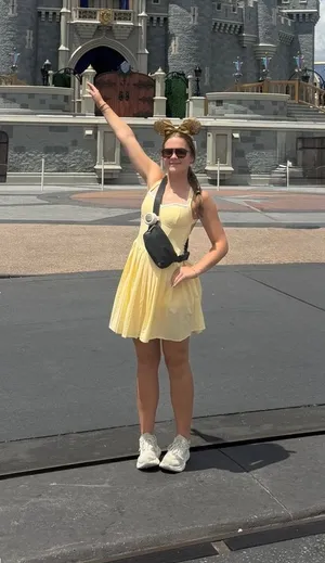 amazon yellow athletic dress thumbnail 1