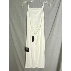 NWT‎ Lulus White Backless Slit Party Dress LWD Formal S thumbnail 8