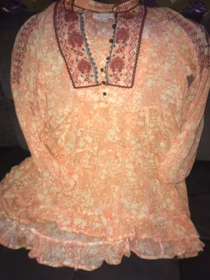 Anthropologie Long Sleeve Flowy Dress thumbnail 1