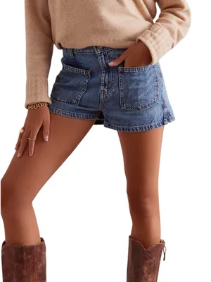 Free People - NWT Bettie Sailor Denim Shorts Sz 30 thumbnail 1
