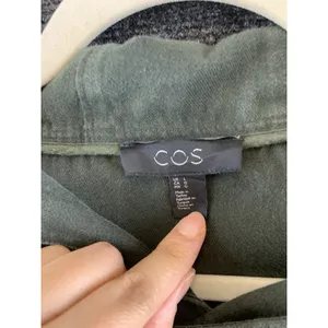 COS Men’s Hoodie Canvas Pullover Streetwear Olive Green Designer Sz Large thumbnail 3
