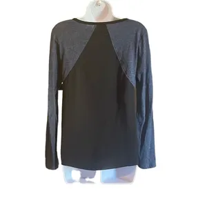 Converse One Star Black Blue Colorblock Long Sleeve Top Small Skate‎ Grunge Emo thumbnail 2