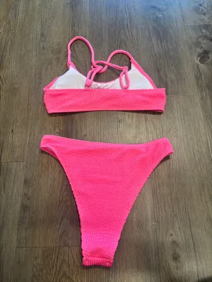 Pink Shein Bathing Suit Set thumbnail 2